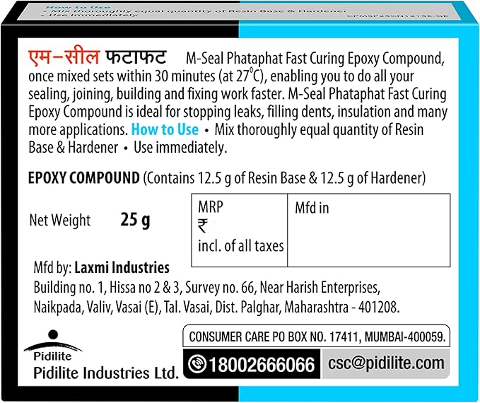 Pidilite M-SEAL PHATAPHAT FAST CURING EPOXY COMPOUND 25g