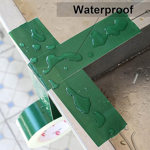 BOMEI PACK 3 Pack Duct Tape Green Heavy Duty,2 Inch x 30 Yards,9 Mil Thick Heavy Duty Strong Green Tape Duct,Waterproof,No Residue,Flexible,Tear by Hand,Industrial Grade for Repairing,Fxing