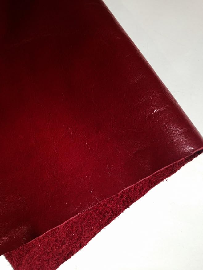 REED Leather HIDES - Cow Skins (40 Square Foot, RED) | Arts and Crafts