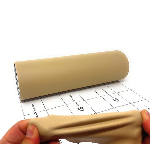 Leather Repair Tape – 12 X 48 inches Self Adhesive Waterproof Flexible Repair Patch Kit for Sofa Seating Couch Car Seat Drivers Seat Furniture Chair Leather Goods Taupe