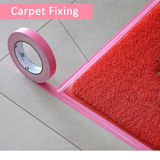 BOMEI PACK Heavy-Duty Duct Tape Pink, 1 inch by 30-Yards,3-Pack, Great for General-Purpose Use, Home Repairing, DIY Work, Auto Repair & Outdoor Activities