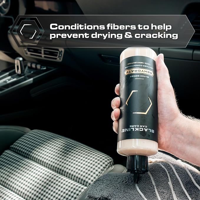Blackline Car Care - Leather Rehydrate, Leather Conditioner for All Leather - Cars, Furniture, Shoes, and Purses - 16 fl OZ