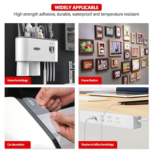 3M Heavy Duty Double Sided Tape 2''x15.4Ft 0.04in Thick Clear 4910 | Adhesive Waterproof Mounting Tape Foam Tape for Car Home Office Decov