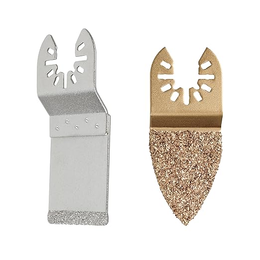 Diamond Flush Cut Oscillating Blade,Carbide Flush Cut Finger Oscillating Blade for Dewalt Oscillating Tools Grout Removal, Cleaning Mortar