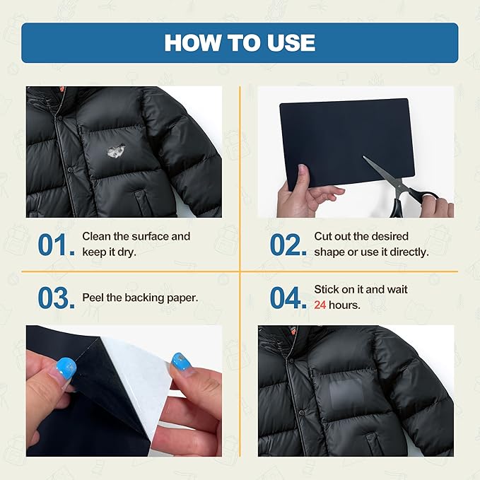 KING MOUNTAIN Self Adhesive Nylon Fabric Repair Patch, 9×11 Inches 4 Pcs, Quick Down Jacket Repair Patch, Waterproof Outdoor Gear Patch Kit for Tent,Backpacks,Umbrella, Gloves, Sleeping Bag (Red