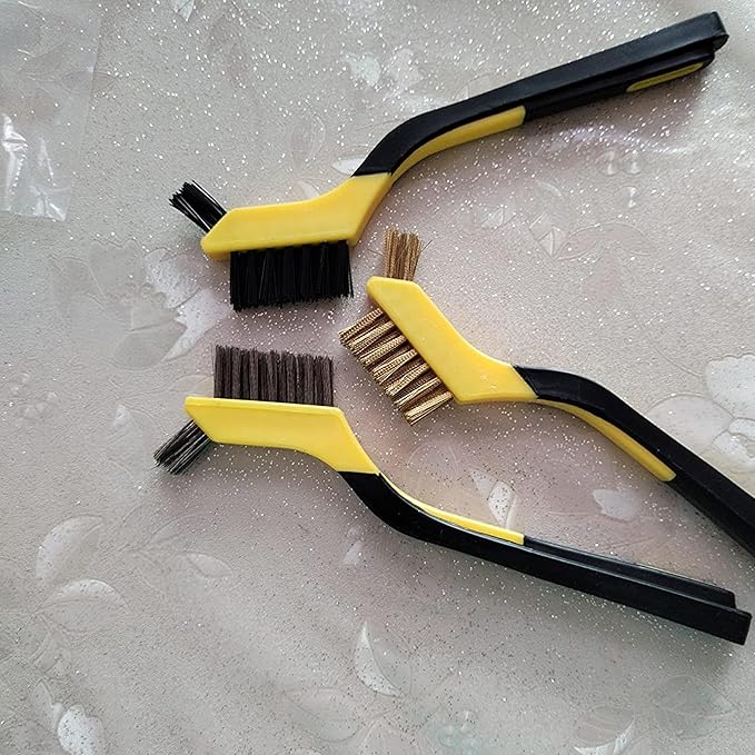 ALLWAY AMB 3-Piece Soft-Grip Mini Stripper Brush Set