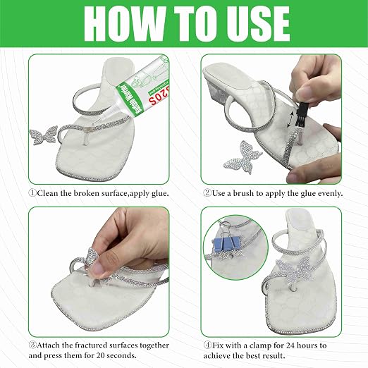 Fabric & Shoe Glue - Professional Grade, Clear, Waterproof, High-Strength Adhesive for Car Seats, Sneakers, Leather, Boots, Hiking Gear - All-Purpose Strong Bond, 2 oz/60ml