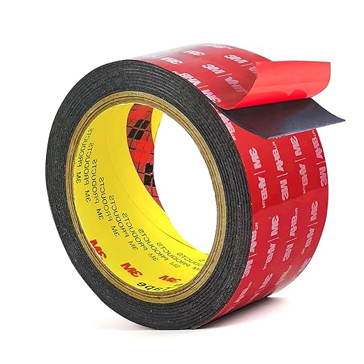 3M Double Sided Acrylic Foam Tape 2 Inch Heavy Duty Mounting Tape Waterproof Weather Resistant for Deck Fence Repair Treated Lumber Indoor Outdoor Use