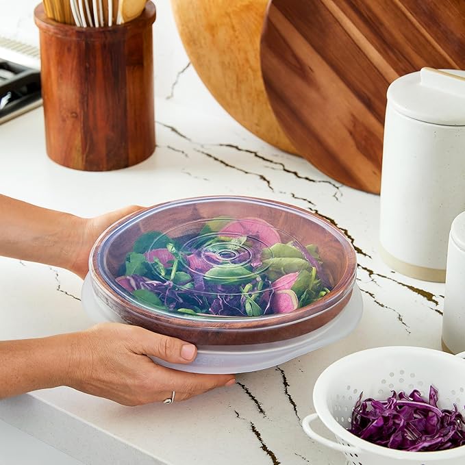 Stasher Premium Reusable Silicone Stretch Lids, Clear, 3pk of 9” Lids, Airtight Seal, Food Container Covers, BPA Free, Leak-free, Dishwasher Safe, Microwave Safe, Eco-Friendly