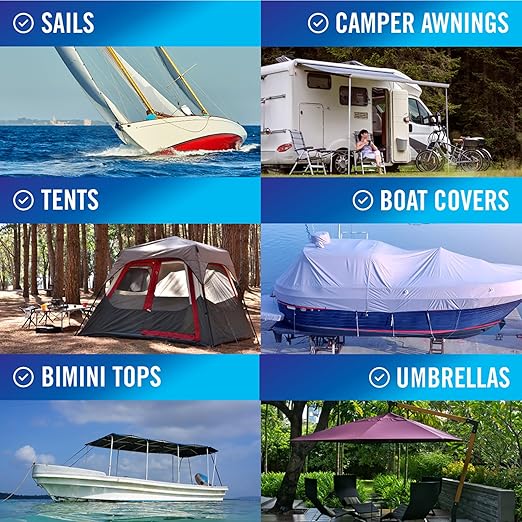 Better Boat Repair Tape for Fabric and Vinyl 30ft x 3in, Clear Waterproof Patch Tape for RV Awning Canvas Tent Tarp Sail Canopy Boat Cover, Heavy Duty