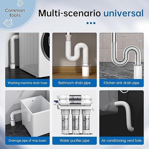 6 Pcs White Seal Putty,Waterproof Duct Seal Repair Sealing Clay & Moldable Silicone Putty,Ideal for Sealing Drain Connections, Wall Holes, and Air Conditioning Openings, Reliable and Efficient.