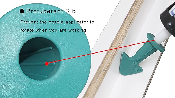 ORXPLUS Tools Caulking Gun Nozzle Adapter, Reusable Applicator, Silicone Caulking Tools(6.5R, 10R, 13R) w/Caulk Saver