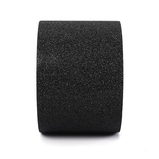 Heavy Duty 4in x 40ft Black Anti Slip Tape, 80 Grit Waterproof Non Skid Grip Tape Roll for Stairs, Ramps, Decks, Boat Decks, Floors, Warehouses & Outdoor Use
