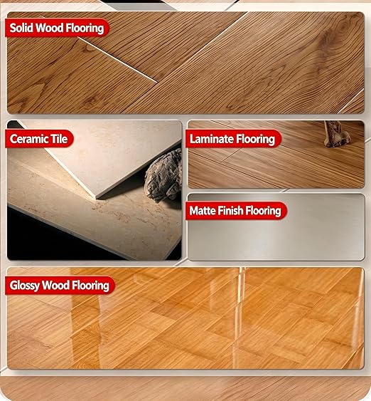 Heavy Duty Floor Gap Fixer Tool, Laminate Flooring Tools with Suction Cup for Gap Repair, Universal for Vinyl, Wood, Tile Floors - Compact & Efficient, Orange