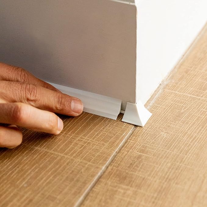 InstaTrim Outside Corners - 10 White 3/4" Wide Caulk Strip Outside Corner Pieces - Trim for Outside Corners - Paintable