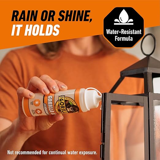 Gorilla Clear Glue, 5.75 Ounce Bottle (Pack of 6) - Crystal Clear, All Purpose, and Water Resistant