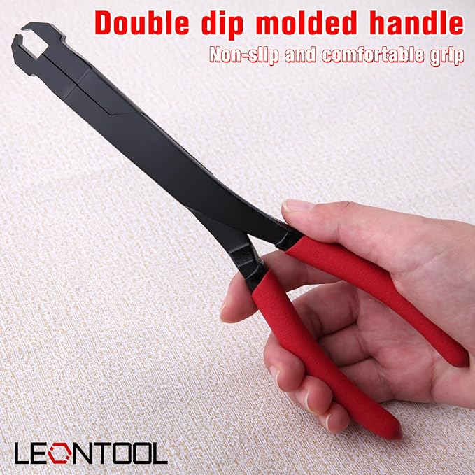 Straight U-Joint Snap Ring Pliers Push Pin Removal Pliers for Automotive and Medium Duty Trucks, Cars, Equipment, and ATV/UTV, Push Pin Pliers for use with Class 1-5 Vehicles