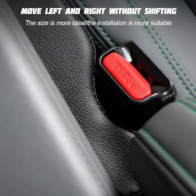 Mandark Car Seat Gap Filler, 2PCS Leather Vehicle Gap Stopper to Fill Between Seat and Console, Automotive Crevice Plug Blocker Accessories from Dropping, Universal for SUV, Sedan, Truck (Coffee)