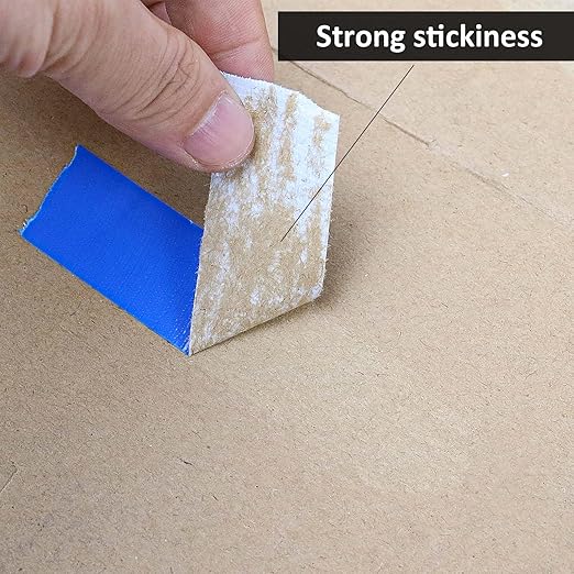 BOMEI PACK Colored Duct Tape,Small Roll,1 inch x 60 Yards,Heavy Duty Waterproof Duct Tape,No Residue,Tear by Hand,9 Mil Industrial Grade StrongTape for Repair,Crafts & Home Improvement (Blue)