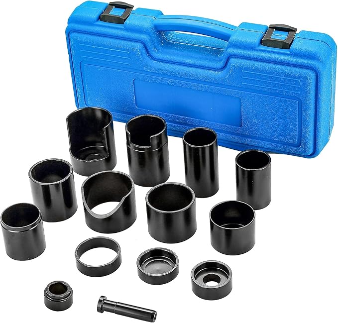 DASBET 14PCS Master Ball Joint Remover Installer Adapter Tool Set, Ball Joint Press Kit for Removal & Installation, Ball Joint Service Tool Compatible with Most 2WD & 4WD Cars, Trucks & SUVs