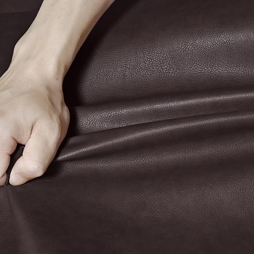 Self Adhesive Leather Repair Patch Kit, 31.4 in x 16 in Large Vinyl Leather Repair Tape for Furniture, Car Seat, Couch, Sofa, Chair Retro Dark Brown