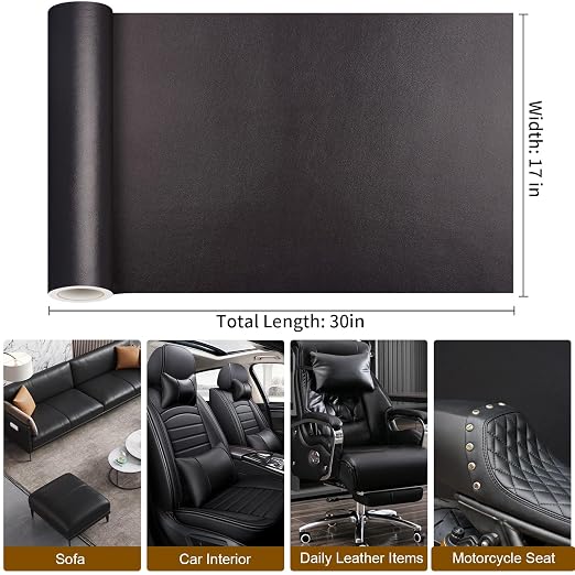 Leather Patches for Furniture,Self Adhesive Leather Repair Patch,Leather Patch Tape kit for Couch,Car Seat,Motorcycle seat,Loveseat