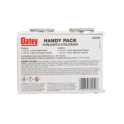Oatey 4 Oz. All-Purpose ABS, PVC & CPVC Clear Cement & Purple Primer Handy Pack - 1 Each