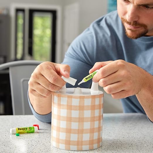 Krazy Glue All-Purpose 0.07 Oz Super Glue Tube 2 Pack; Great for Everyday Household Repairs; Forms an Extra-Strong Bond on Wood, Rubber, Glass, Metal, Plastic and Ceramic 12 Pack