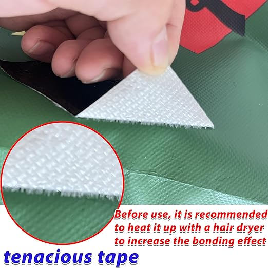 WaterproofRepair Tape for Fabric, 3.1IN x24.6FT, Heavy Duty Outdoor Repair Tape, for RV Roof, Tarp, Tent, Sail and Boat Cover Outdoor Repair Patch, Multipurpose Awning Repair Tape (Black)