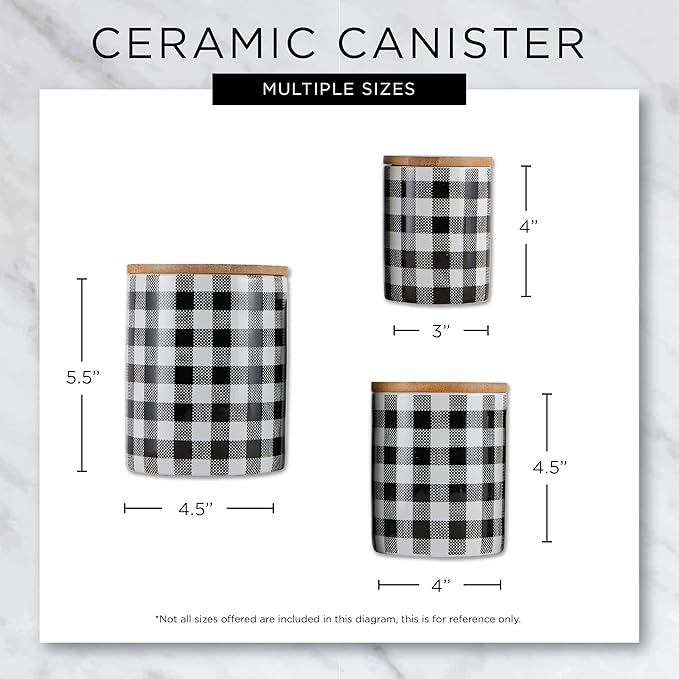DII Kitchen Accessories Retro Collection, Ceramics, Canister Set, Honey, 3 Piece