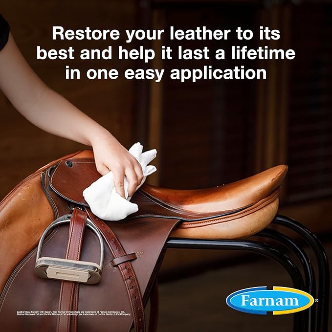 Farnam Leather New Easy-Polishing Glycerine Saddle Soap and Leather Saddle Cleaner, Protects and Preserves Leather, Cleans, Conditions and Polishes, 32 Oz. (Pack of 2)