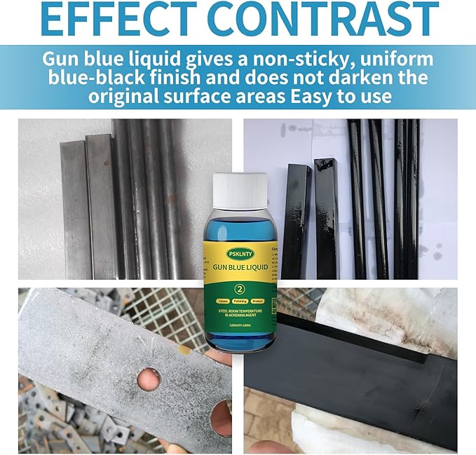 Gun Bluing Kits Liquid Gun Blue Finishing Rust Removal Lubrication All-Inclusive Kit for Gun Cleaning Maintenance and Preservation 10 oz
