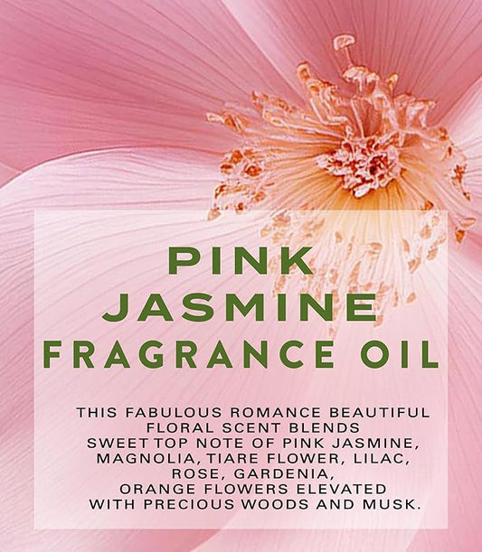 Botanical Beauty PINK JASMINE FRAGRANCE OIL ROLL-ON 0.169 Fl Oz 5 ml Rollerball Perfume, Long Lasting an luxury scent of Jasmine, Magnolia, Tiare Flower, Lilac, Rose, Gardenia, Orange Flowers.