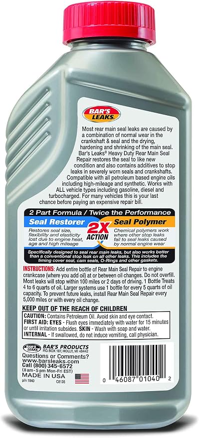 Bar's Leaks Rear Main Seal Repair, 16.9 oz (Pack of 2)