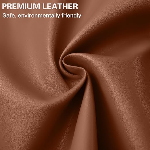 Self Adhesive Leather Repair Patch Kit, 31.4 in x 16 in Large Vinyl Leather Repair Tape for Furniture, Car Seat, Couch, Sofa, Chair Smooth Brown