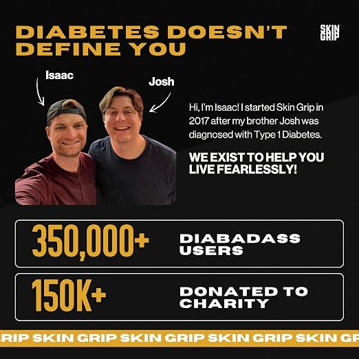 Skin Grip Adhesive Patches Compatible with Dexcom G7 & Stelo CGM – Waterproof & Sweatproof Cover for Continuous Glucose Monitor Sensor, Stays Secure for 10-15 Days – 10 Pack, Classic Pack