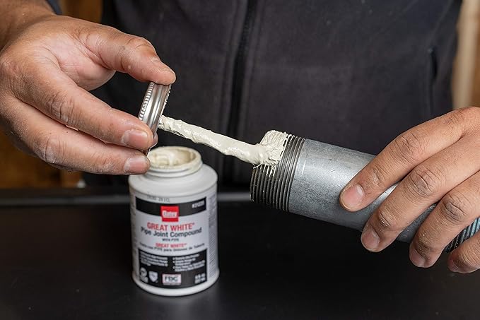 Oatey 31231 Pipe Joint Compound with PTFE with Brush, 8 fl.Ounce