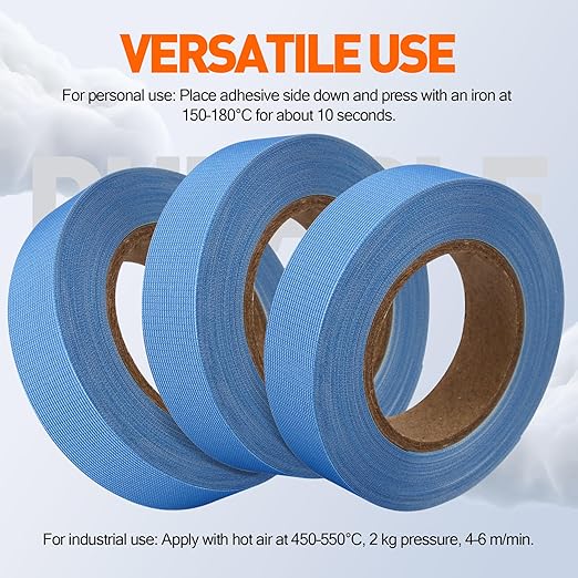 TPU Seam Sealing Tape – Waterproof Heat-Seal Fabric Repair Tape for Tents, Outdoor Gear, and Apparel, 0.79 in x 5.47 yd, Blue