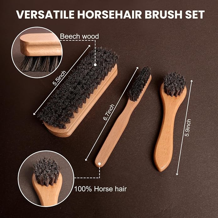 Nuroon Leather Boots Care Kit- Leather Cleaner Boots Shoes Cleaning Kit, Saddle Soap,Mink Oil and Wax Waterproofer