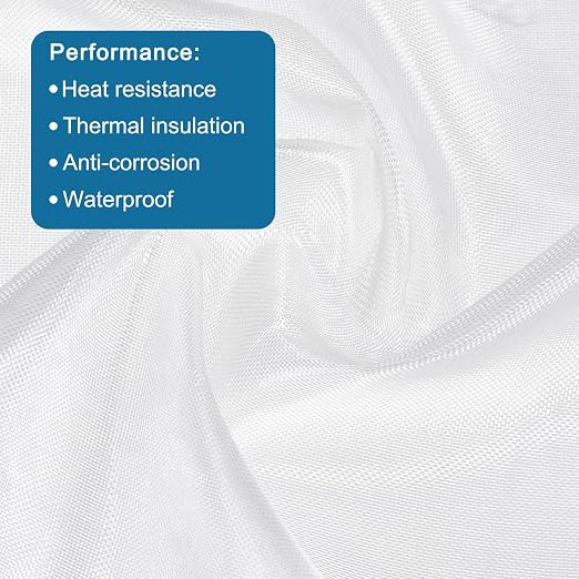 MECCANIXITY Fiberglass Cloth 1 OZ/26g 300cm(3.27 Yards) x1.27m x 0.03mm E Glass Plain Weave Glass Fiber 41.01 Sq Feet, Woven Fabric for Boat RC Plane Auto Surfboard Tub Pool Repair