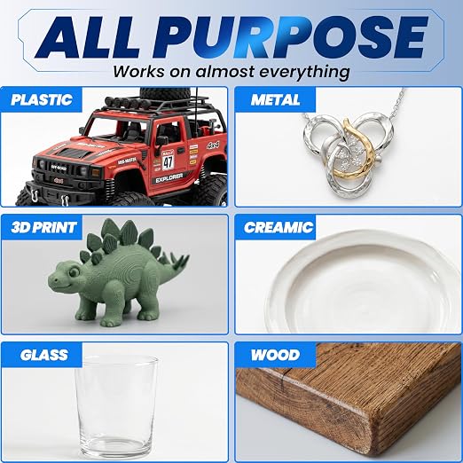 Super Fast Thin CA Glue, 120 Gram Super Glue Pro Kit with Anti-Clog Caps & Precision Microtips, Instant Cyanoacrylate Adhesive for Plastic Metal Ceramic Glass Wood 3D Print PLA Rubber
