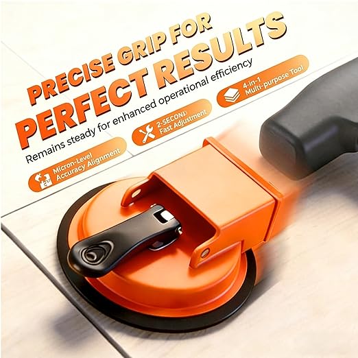 Heavy Duty Floor Gap Fixer Tool, Flooring Repair Tool with Enhanced Suction Cup, Made of Iron, for Laminate, Vinyl, Wood & Tile Flooring (4.8 Inch)