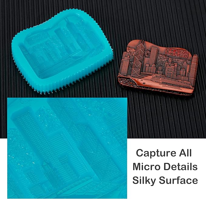 BBDINO Silicone Mold Making Kit, 2.42lb Super Elastic Liquid Silicone for Mold Making, 3h Fast Cure Platinum Molds Making Silicon Rubber for Casting Resin/Silicon/Candle/Soap Molds