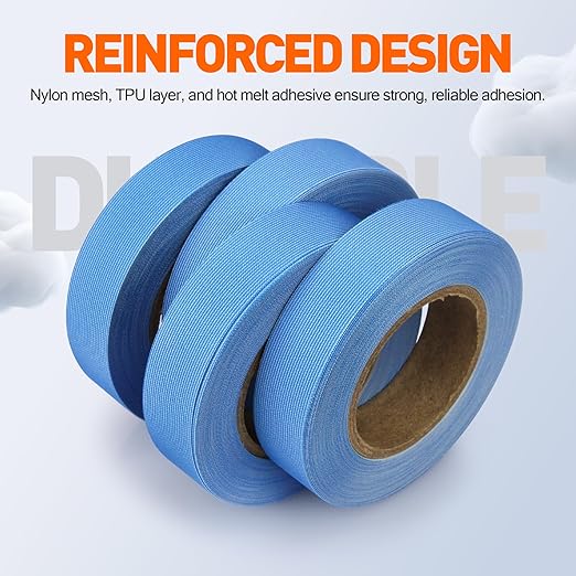 TPU Seam Sealing Tape – Waterproof Heat-Seal Fabric Repair Tape for Tents, Outdoor Gear, and Apparel, 0.79 in x 10.94 yd, Blue