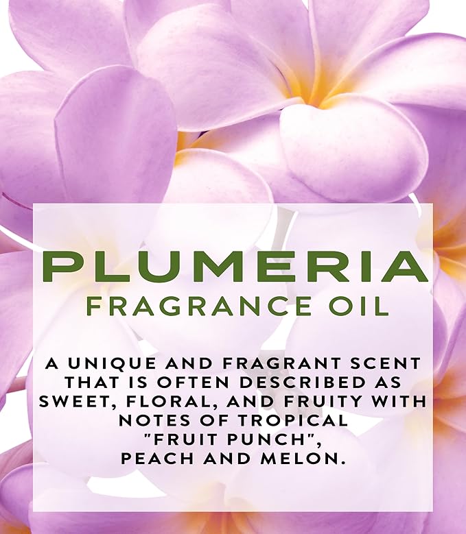 Botanical Beauty PLUMERIA FRAGRANCE OIL ROLL-ON 0.169 FL OZ (5 ML) Rollerball Perfume, Alcohol-Free, Long Lasting