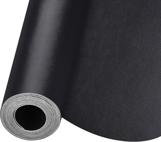 Self Adhesive Leather Repair Patch, Leather Patches for Furniture, Leather Repair Tape for Couch Sofa Car Seat Chair Furniture Repair, Leather Repair Kit (Black-Fine Grain, 17X79 Inch)