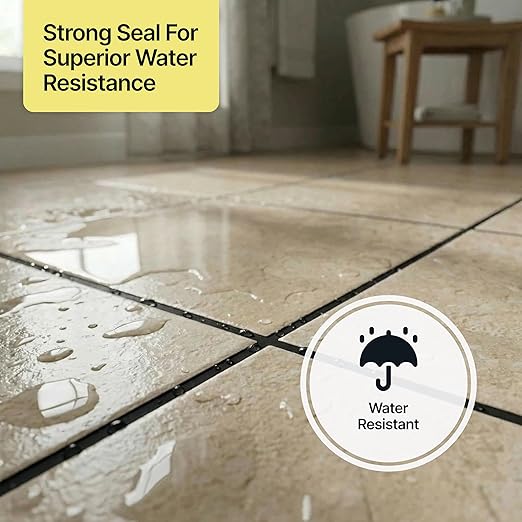Hemway Jet Black Grout Reviver Kit | Ready Mixed Grout Repair 400g / 210ml with 4 Piece Profiling Tool Kit | Wall & Floor Tile Adhesive, Kitchen Bathroom Shower, Fast Drying