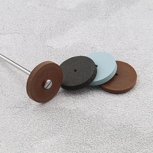 46PCS Polishing Wheels Kit 20PCS Silicone Rubber Polishing Wheels & 20PCS Polishing Particle & 6PCS Mandrel Shank for Jewelry Making Woodworking & Wood Carving