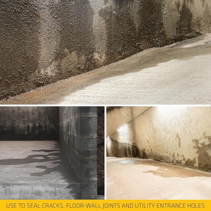 UGL DRYLOK Fast Plug Hydraulic Cement, 4 lb – Stops Water Leaks Instantly, Sets in 3-5 Minutes, Ideal for Masonry Cracks, Gray