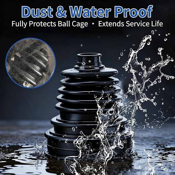 2PCS CV Axle Boot Repair Kit with Expander Tool and Clamps, Split CV Boot Repair Kit for 20-25mm Shafts to Protect Universal CV Joints, fits Select Joint for 2.41" 2.81" 3.43" Calibers